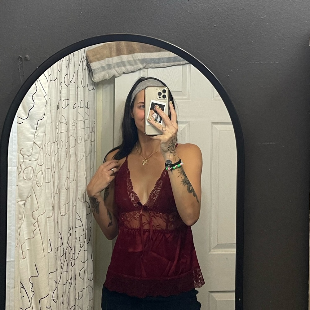 y2k satin top